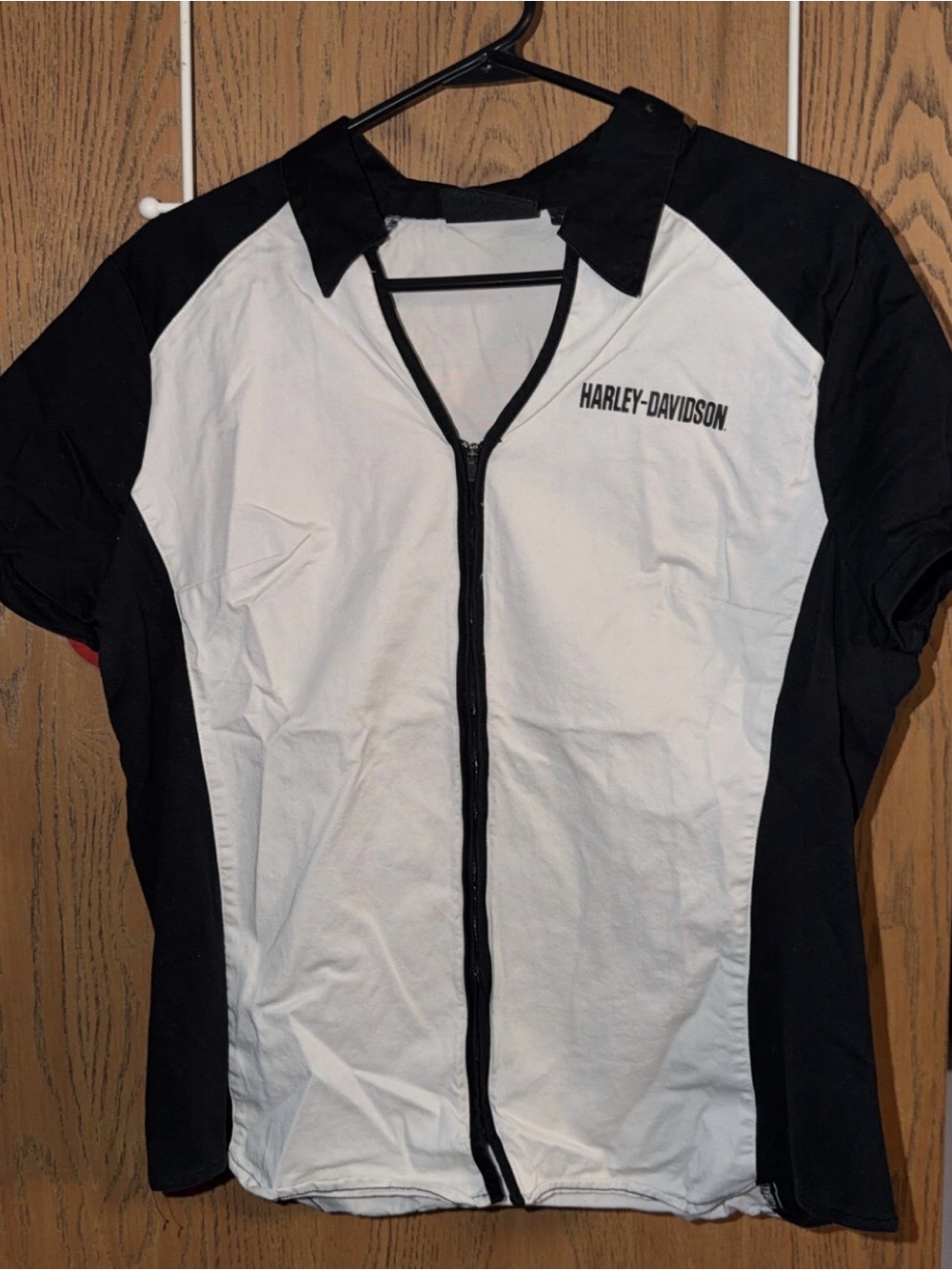 Harley-Davidson Women’s Black & White Zip Front